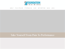 Tablet Screenshot of foundationtraining.com